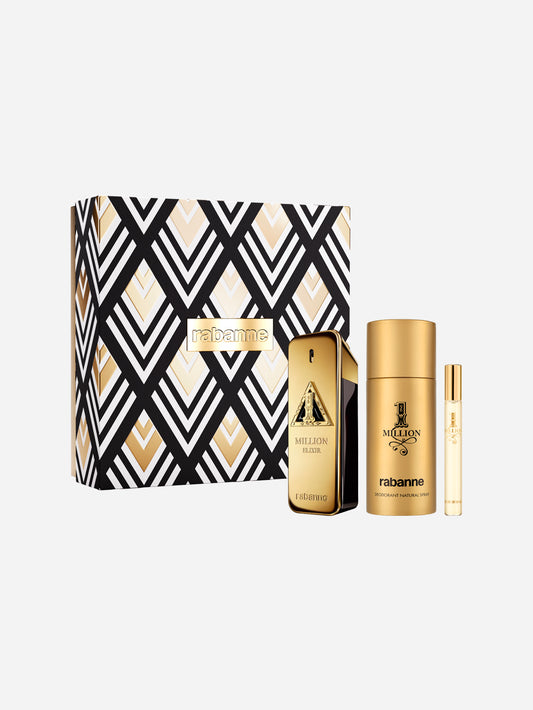 Rabanne 1 Million Elixir Parfum & Deodorant & Travel Spray Gift Set