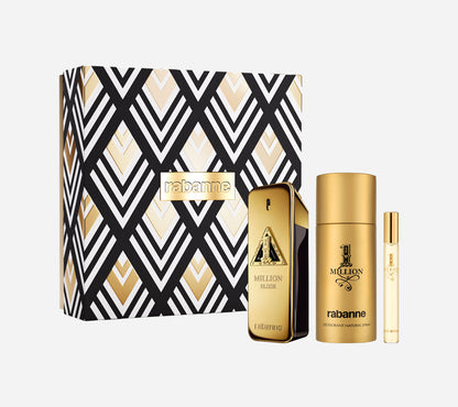 Rabanne 1 Million Elixir Parfum & Deodorant & Travel Spray Gift Set