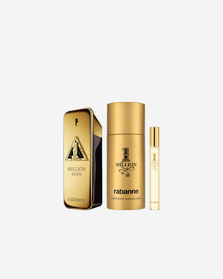 Rabanne 1 Million Elixir Parfum & Deodorant & Travel Spray Gift Set