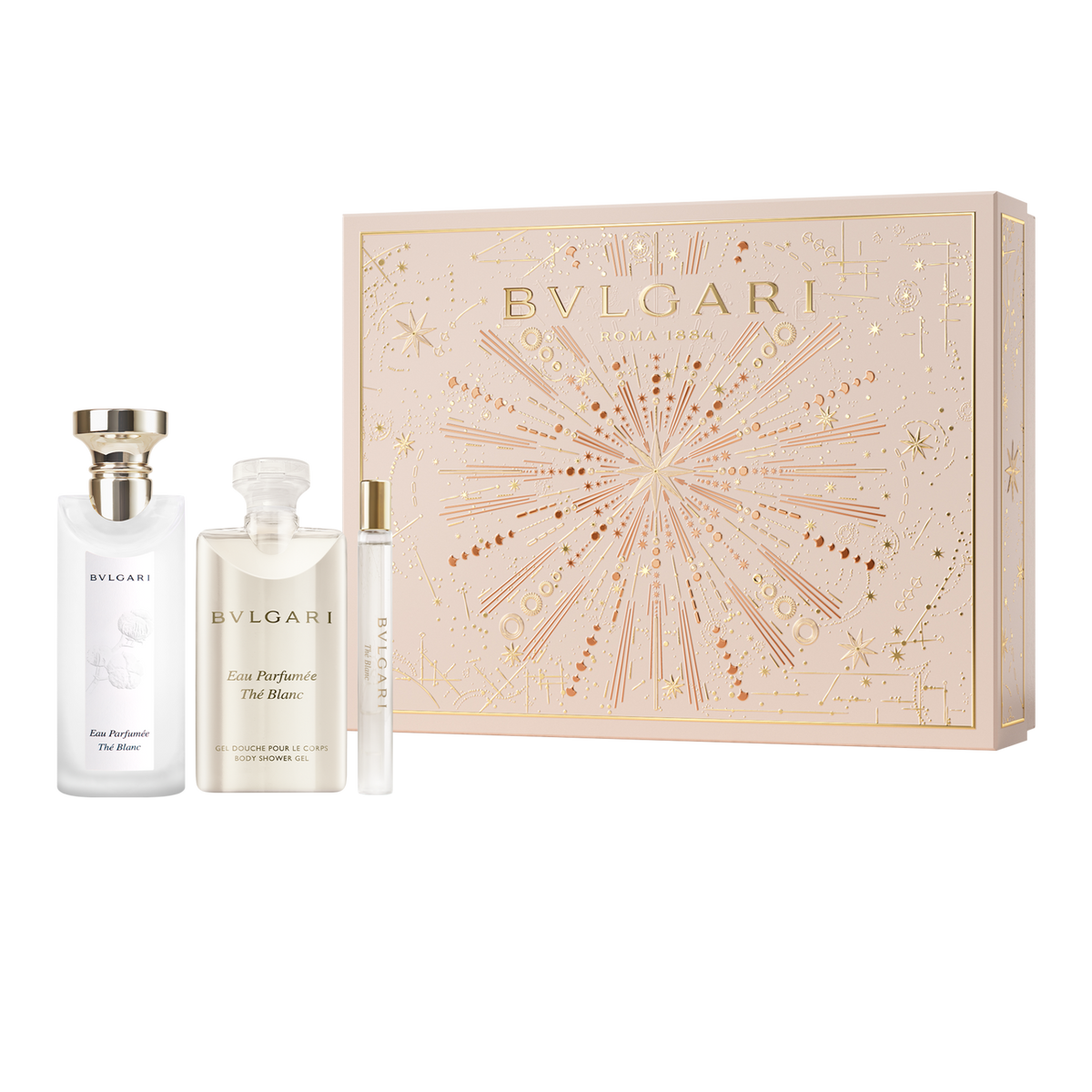 Bvlgari Eau Parfumée Thé Blanc Gift Set (75 ml + 75 ml + 10 ml)