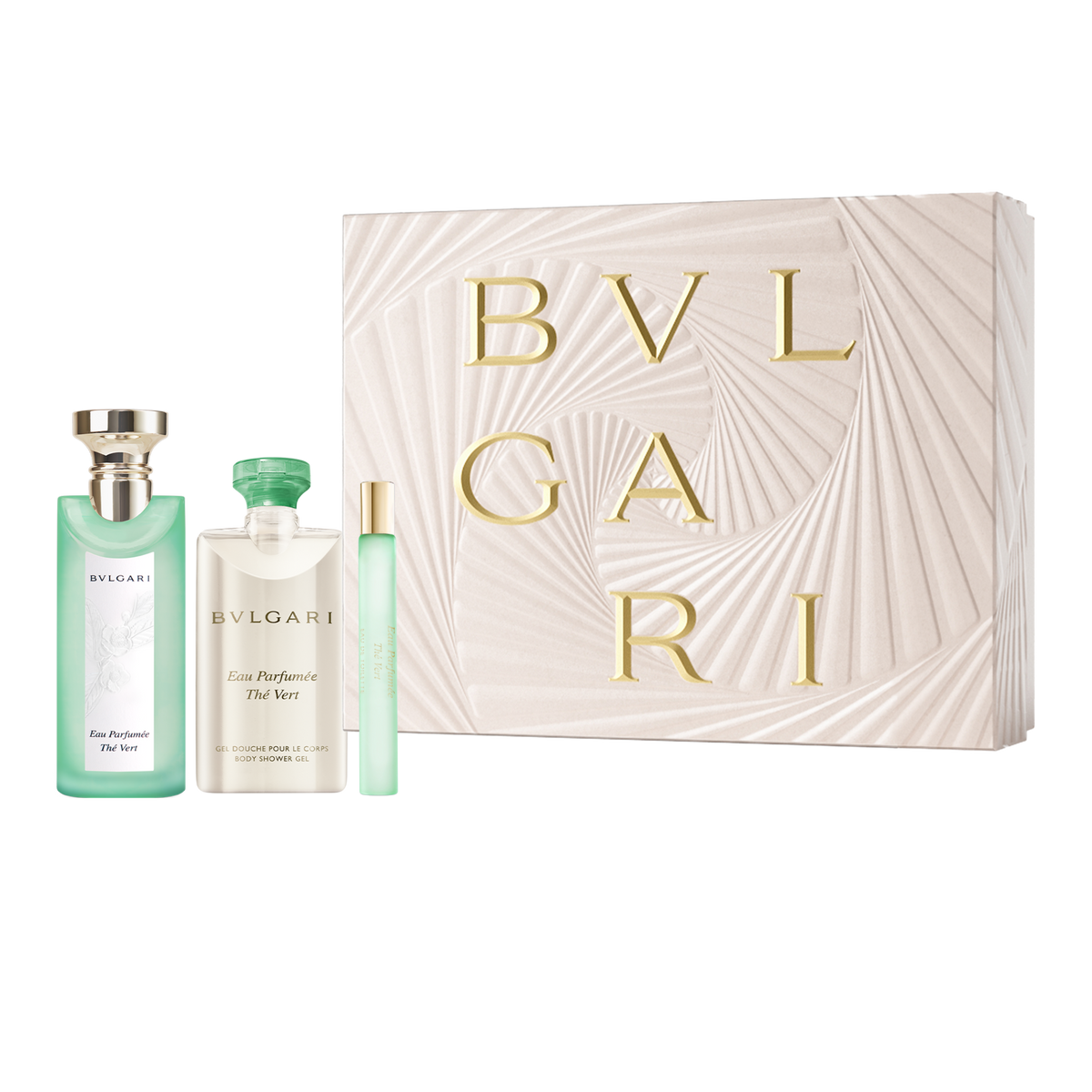 Bvlgari Eau Parfumée Thé Vert Gift Set (75 ml + 75 ml + 10 ml)