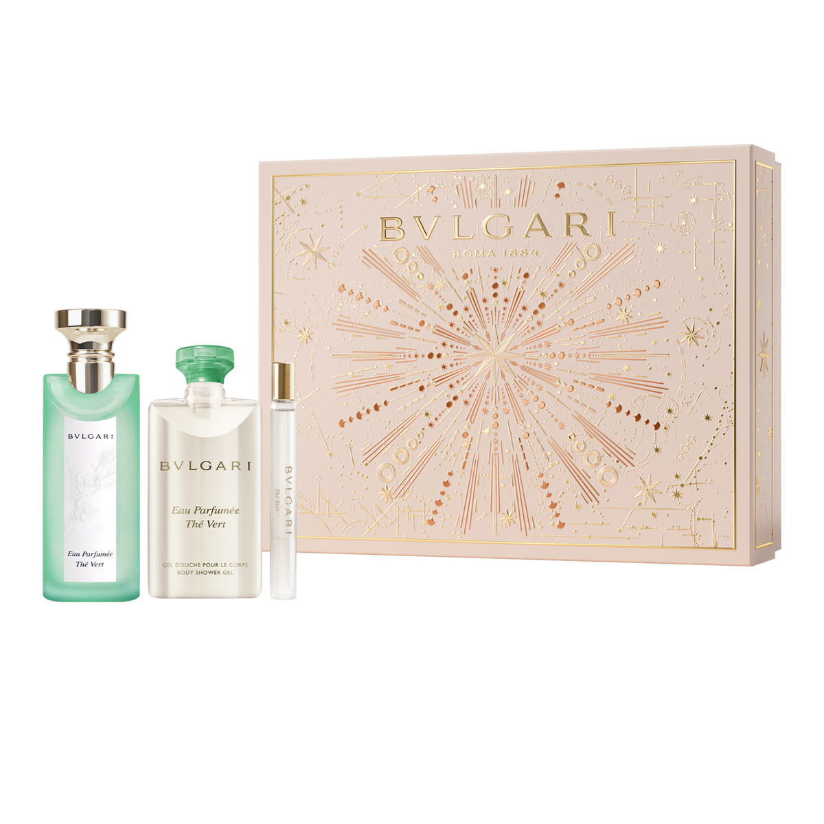 Bvlgari Eau Parfumée Thé Vert Gift Set (75 ml + 75 ml + 10 ml)