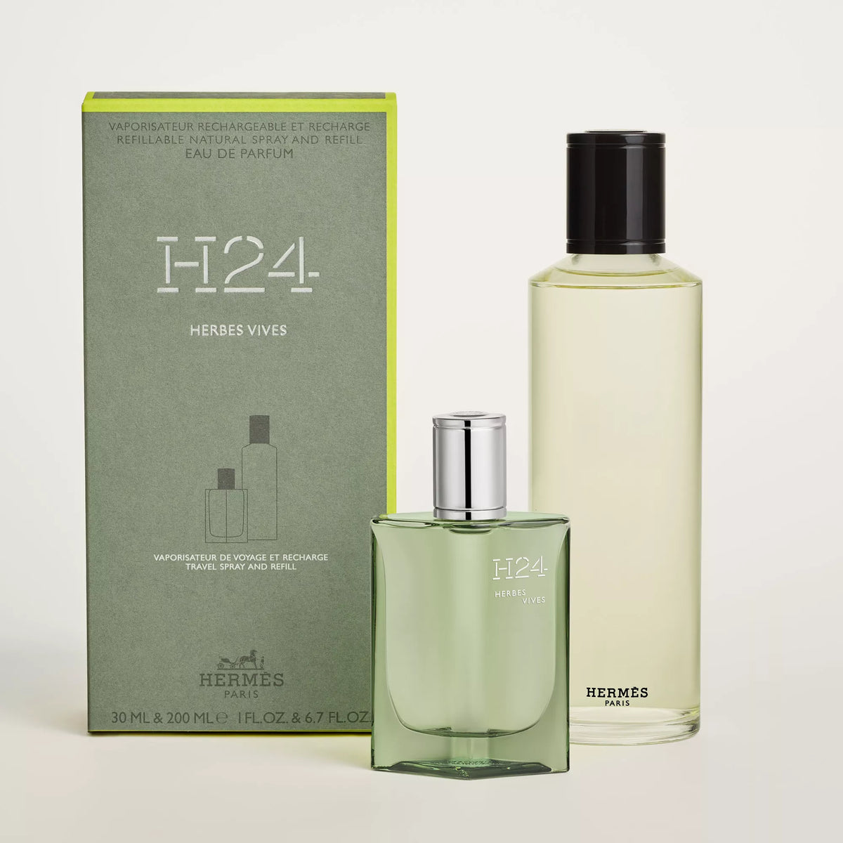 Hermès H24 Herbes Vives Eau de parfum travel spray and refill