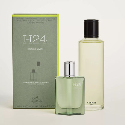 Hermès H24 Herbes Vives Eau de parfum travel spray and refill