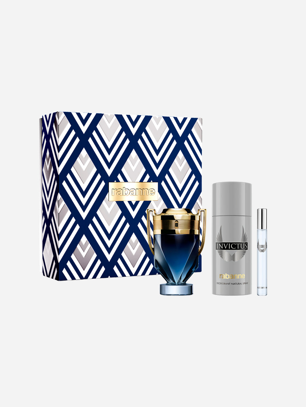 Rabanne Invictus Parfum & Deodorant & Travel Spray Gift Set