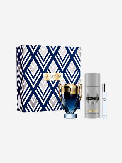 Rabanne Invictus Parfum & Deodorant & Travel Spray Gift Set