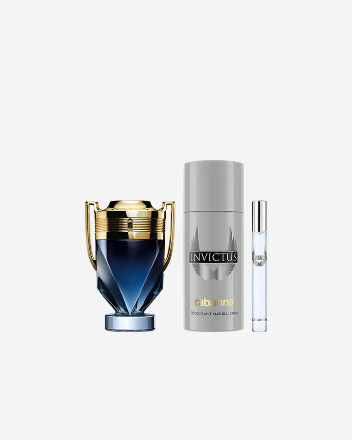 Rabanne Invictus Parfum & Deodorant & Travel Spray Gift Set