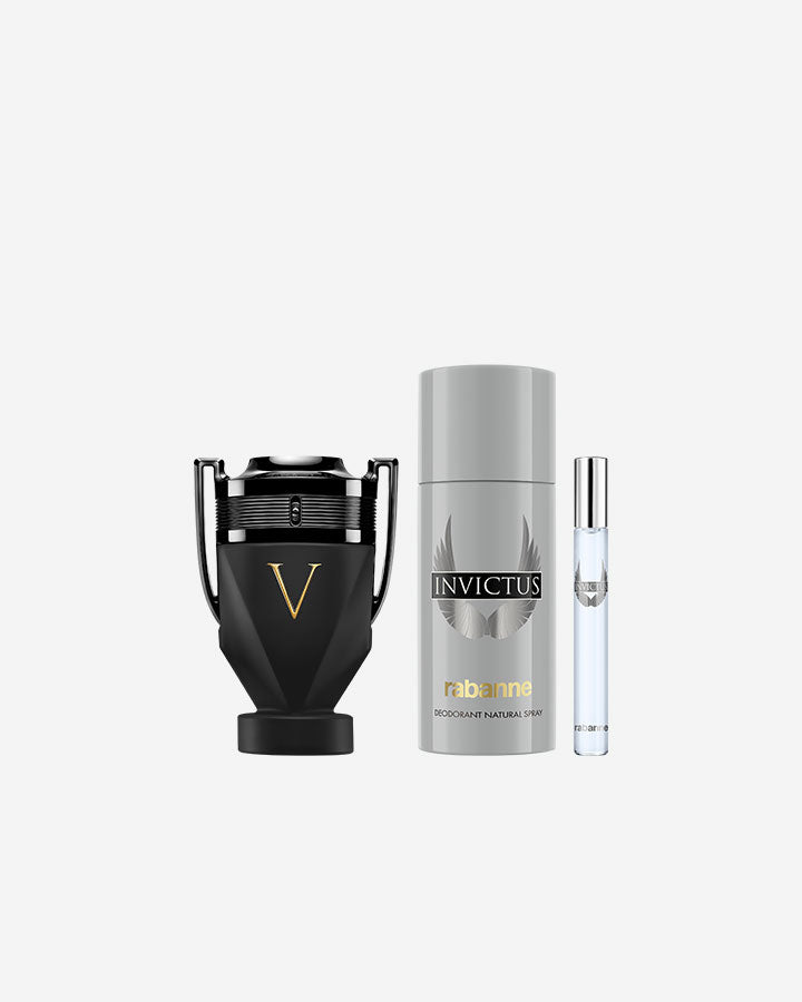 Rabanne Invictus Parfum & Deodorant & Travel Spray Gift Set