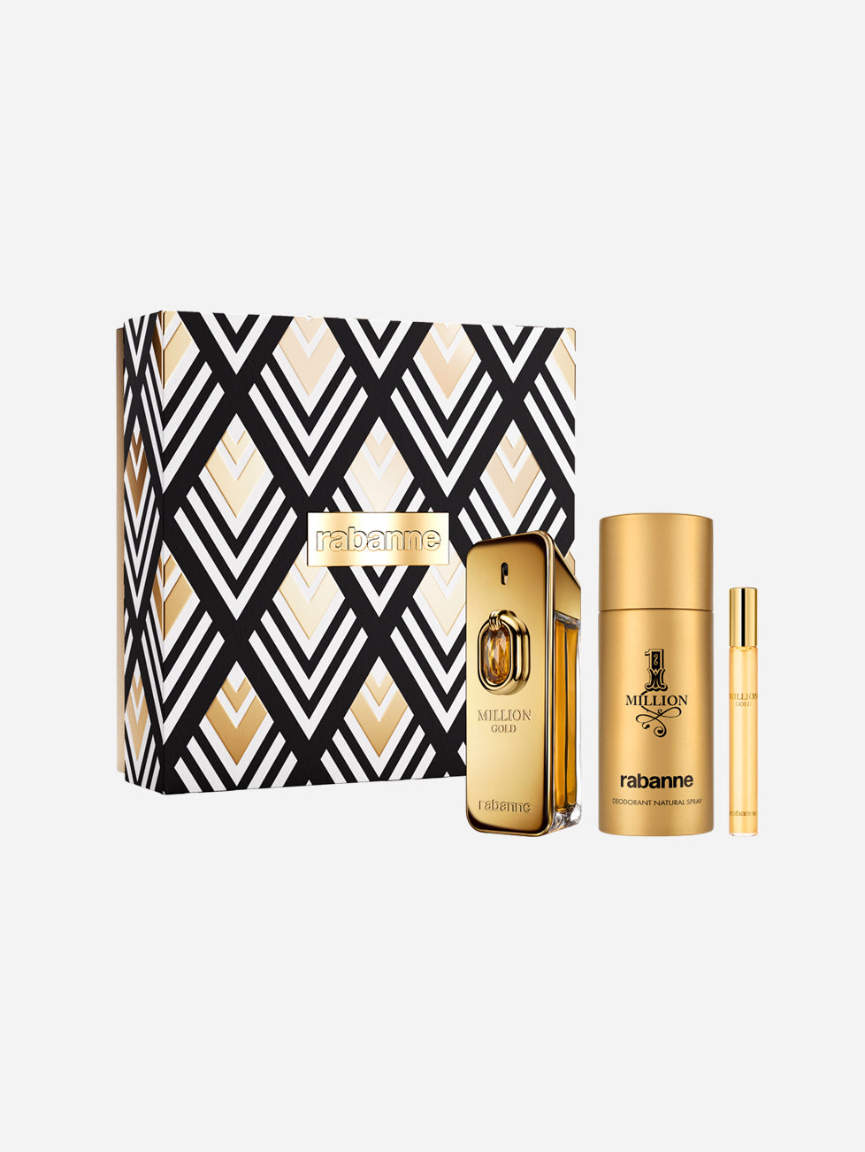 Rabanne Million Gold Elixir & Deodorant & Travel Spray Gift Set