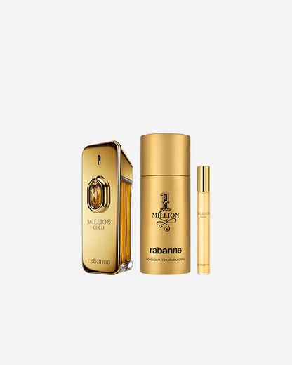Rabanne Million Gold Elixir & Deodorant & Travel Spray Gift Set