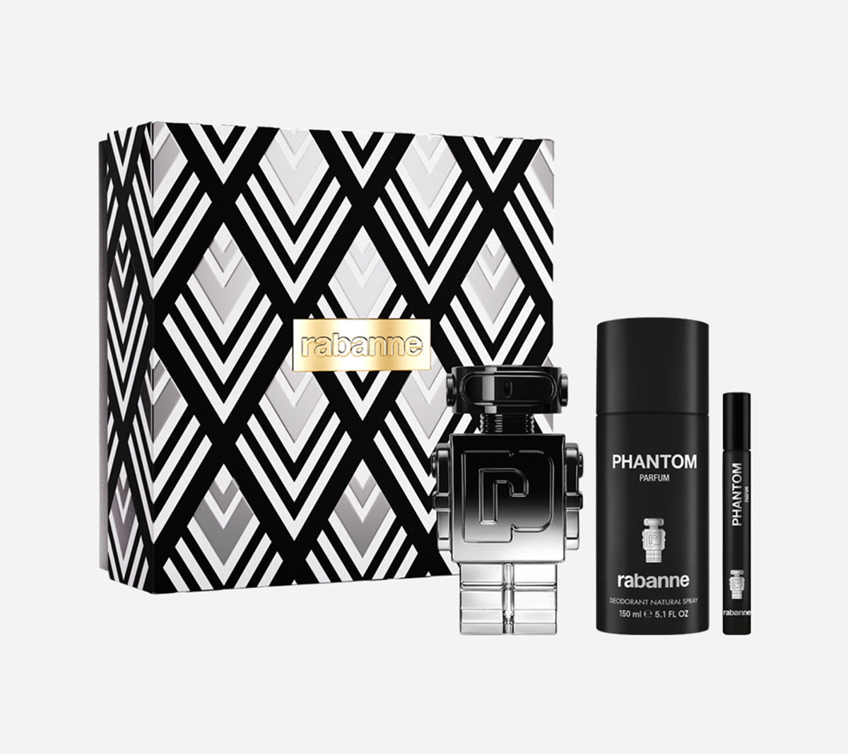 Rabanne Phantom Elixir & Deodorant & Travel Spray Gift Set